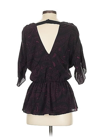 Alice + Olivia 3/4 Sleeve Silk Top (view 2)
