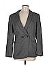 Escada Gray Black Wool Blazer Size EU 38 / US 8 - photo 1