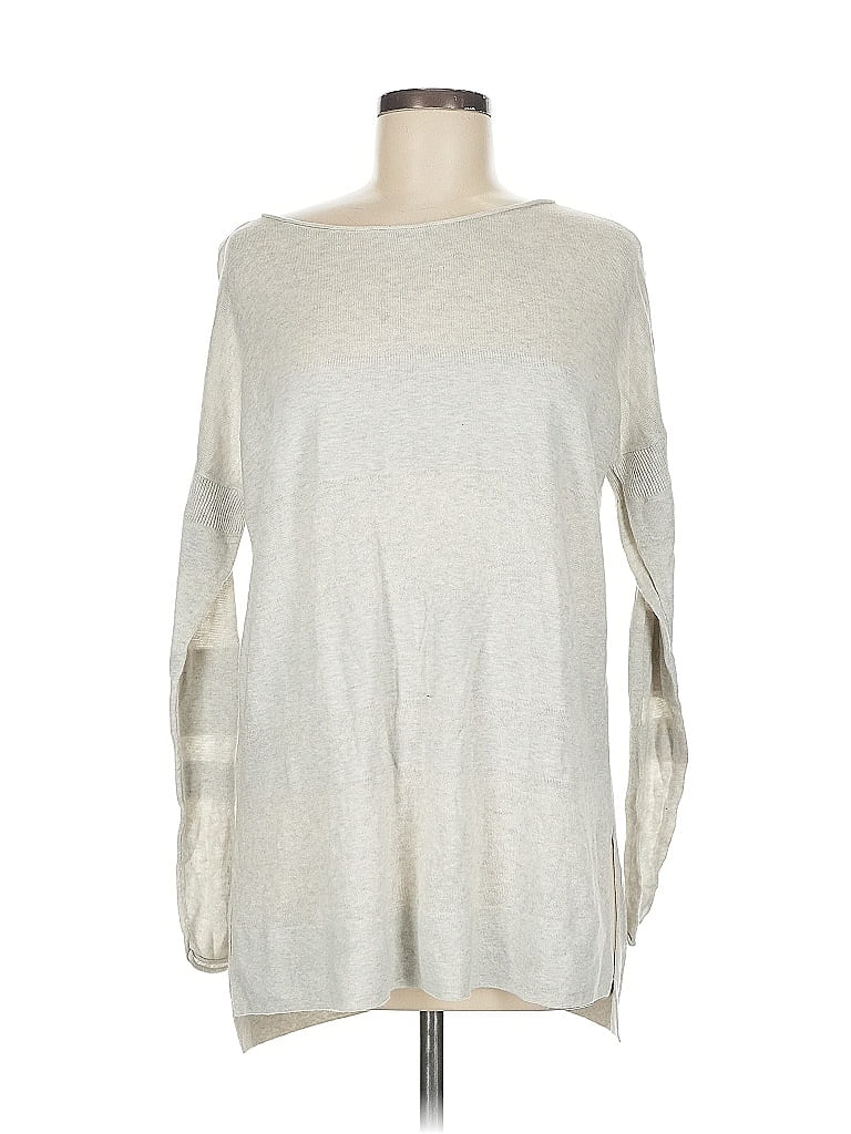 Pre-owned Lou & Grey 3/4 Sleeve T-shirt In Silver