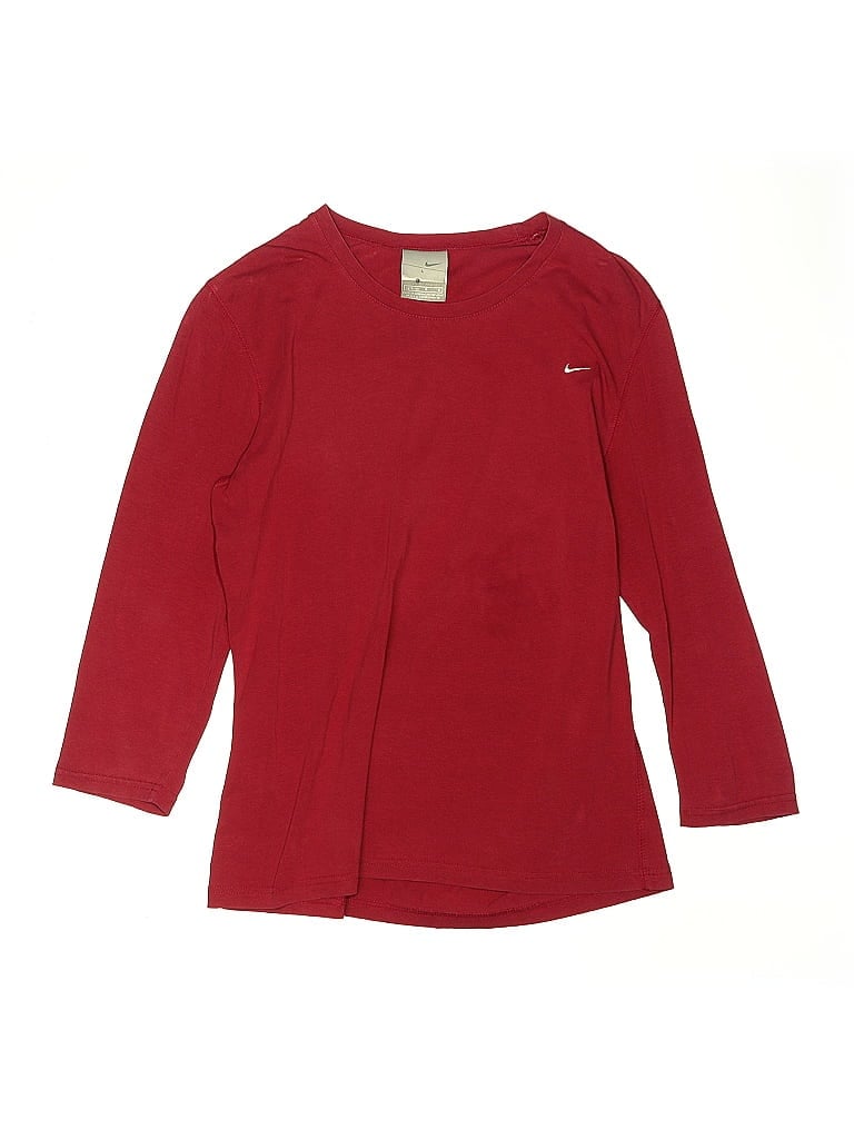 Click to view more detailed imagery on our partner's website Pre-owned Nike Kids' 3/4 Sleeve T-shirt In Red