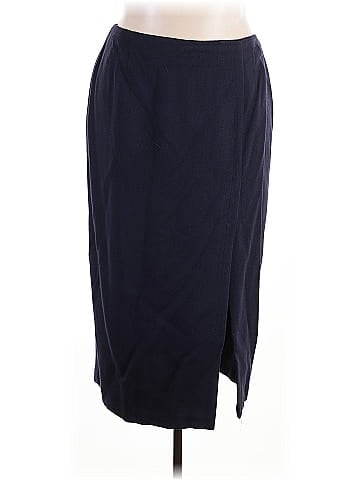 Linda Allard Ellen Tracy Wool Skirt (view 1)