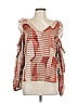 Adrienne Landau 100% Polyester Brown Orange 3/4 Sleeve Blouse Size L - photo 1