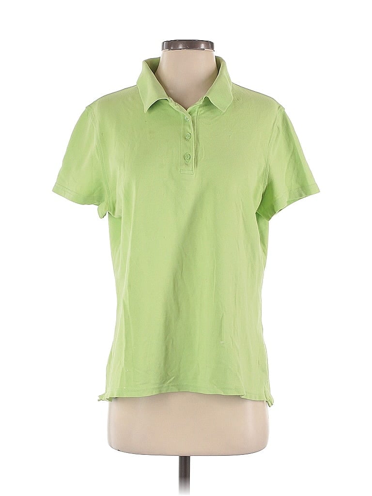 Pre-owned Carbon38 Short Sleeve Polo Shirt In Green