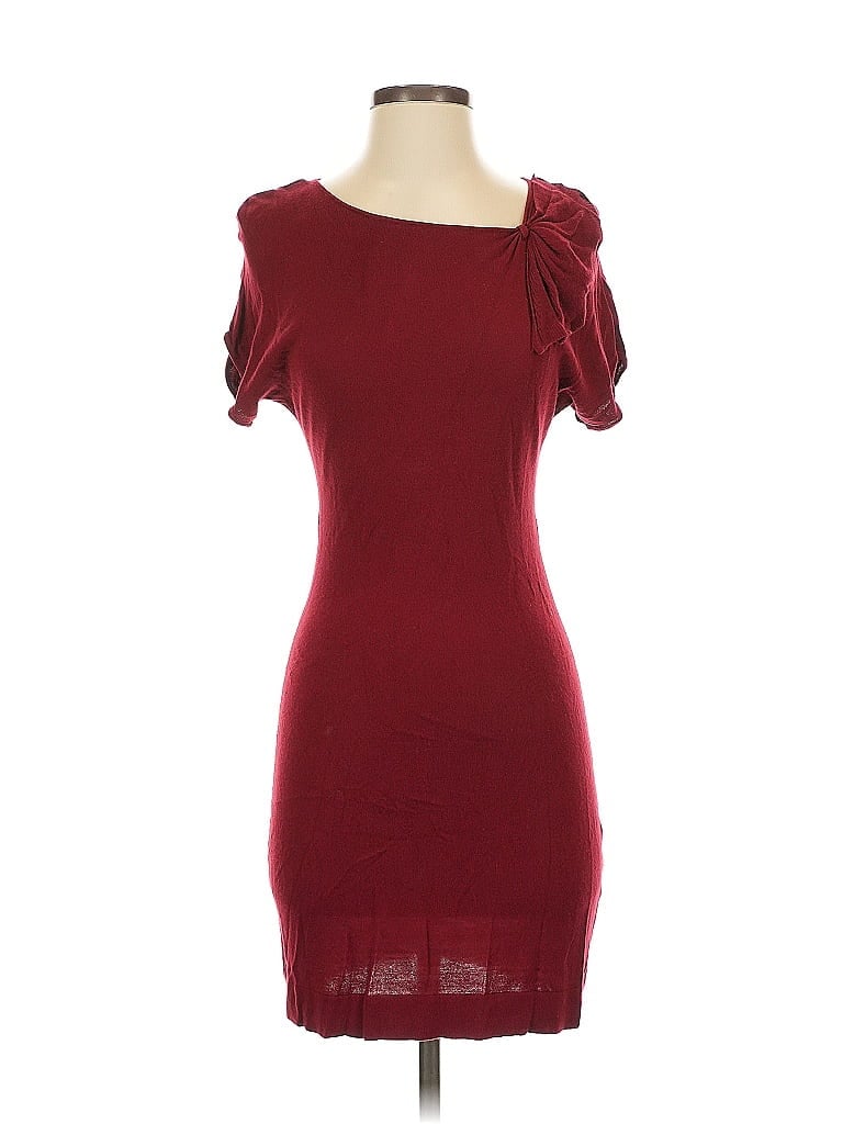 Pre-owned H&m Cocktail Dress In Burgundy