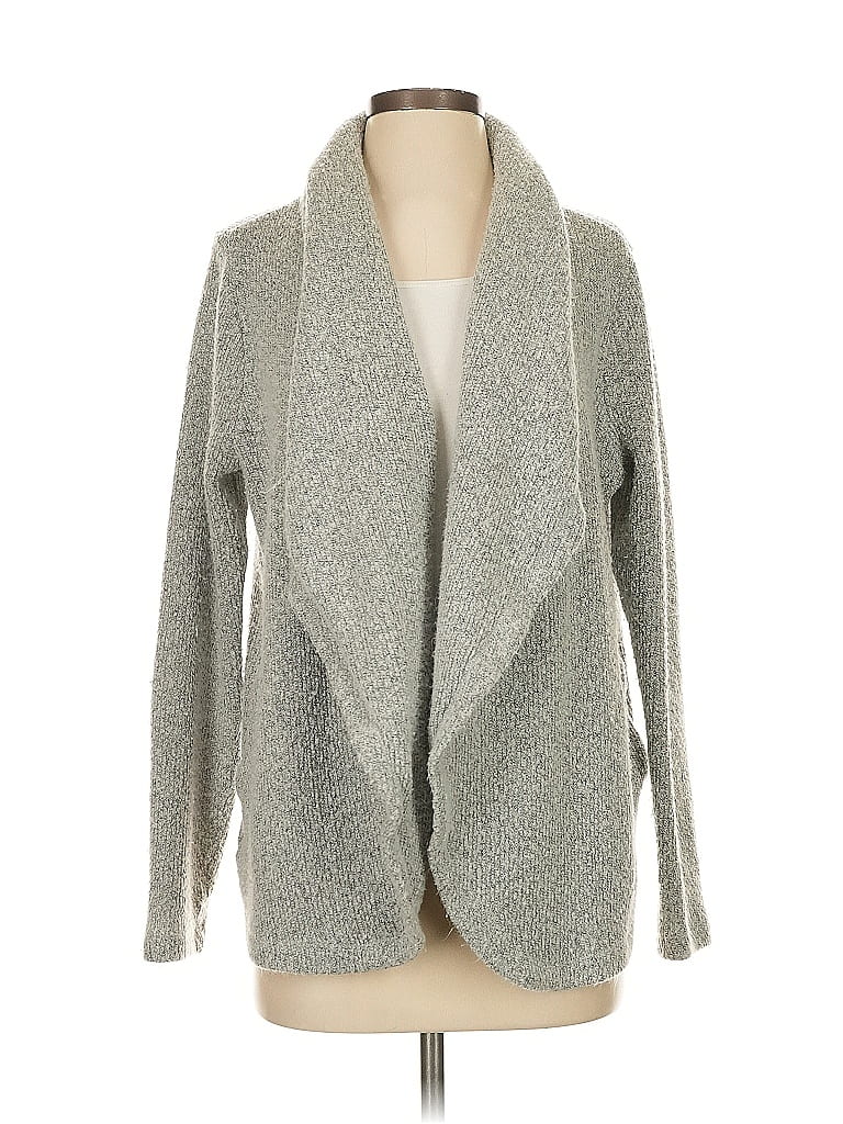 Pre-owned Ann Taylor Loft Cardigan Sweater In Gray