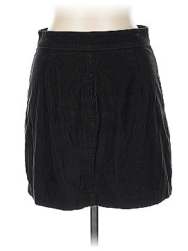 Understated Leather Brown Leather Skirt Size XS