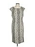 Calvin Klein Graphic Gray Ivory Casual Dress Size P (petite) - photo 1