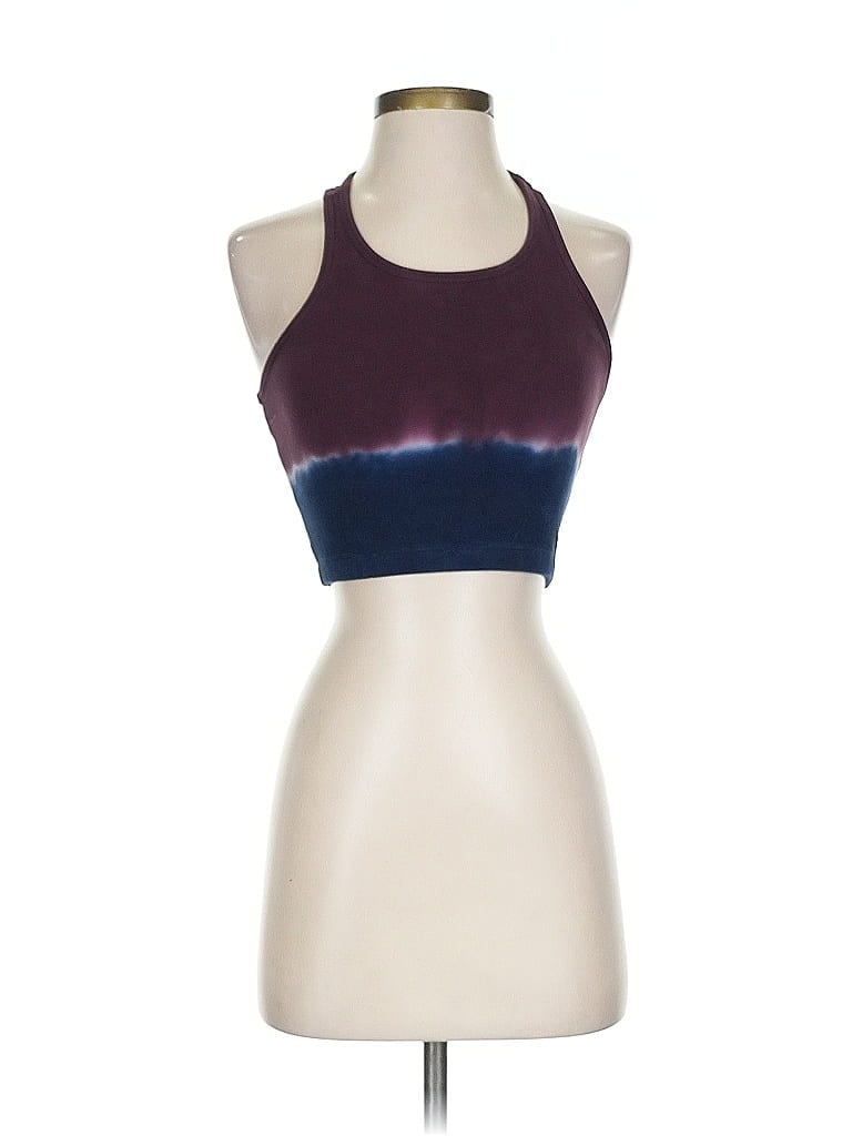 Pre-owned Electric & Rose Tank Top Purple Halter Neckline Tops