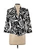 Roz & Ali Print White Blazer Size L - photo 1