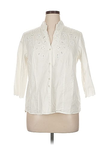 DressBarn 3/4 Sleeve Button-Down Shirt (view 1)