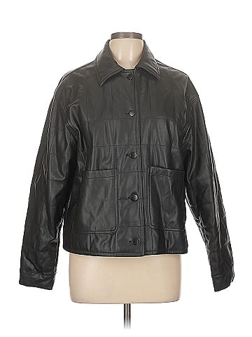 Topshop Faux Leather Jacket (view 1)