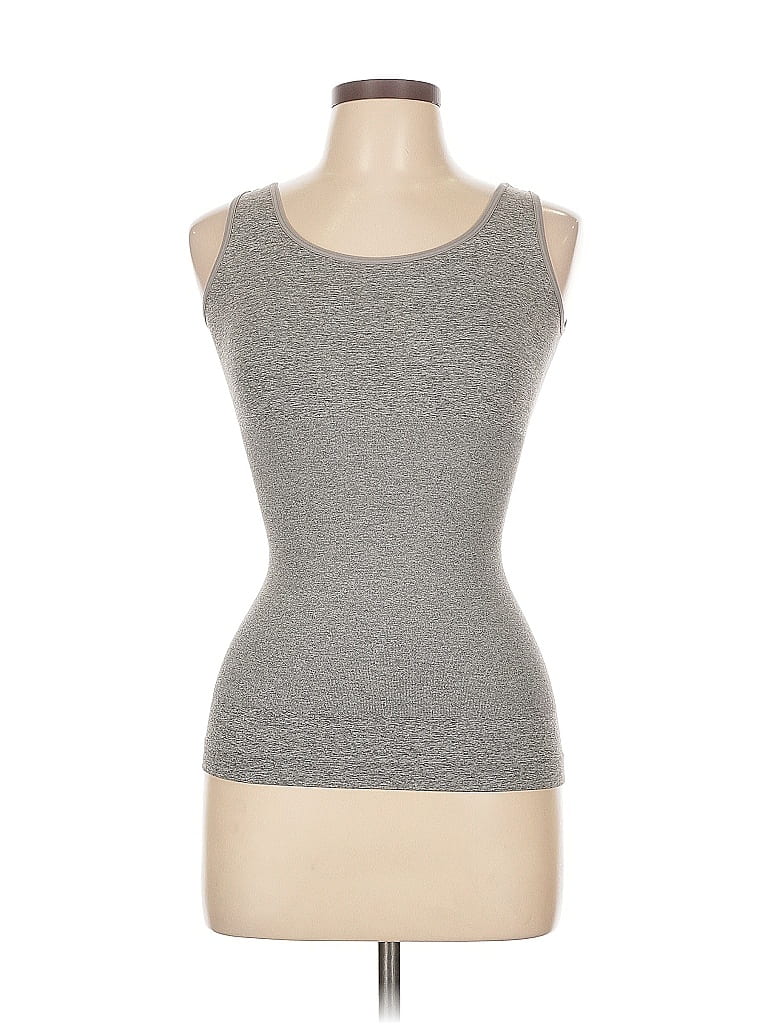 Pre-owned Assorted Brands Tank Top Gray Strapless Neckline Tops