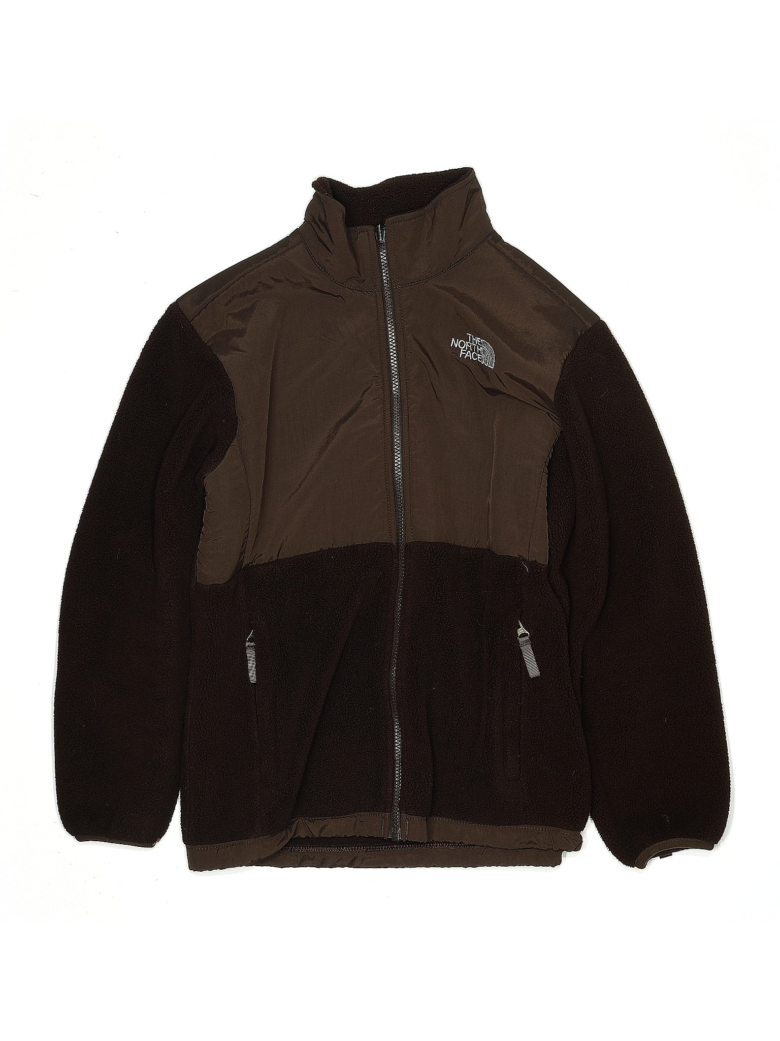 The North Face 100% Polyester Brown Jacket Size L (big kids)