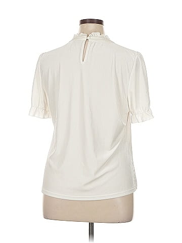 Allegra K Short Sleeve Blouse (view 2)