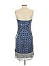 Outback Red 100% Polyester Paisley Blue Cocktail Dress Size 4 - photo 2