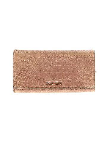 Miu Miu Croc Embossed Patent Leather Flap Continental Wallet (view 1)