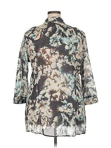 Nic + Zoe 3/4 Sleeve Button-Down Shirt (view 2)