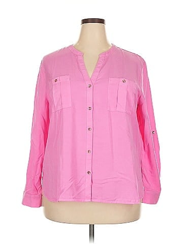Nic + Zoe 3/4 Sleeve Button-Down Shirt (view 1)