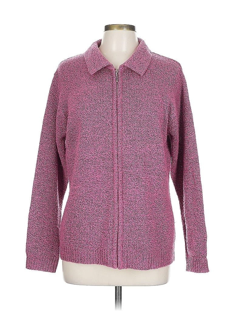 Lauren Brooke 100% Acrylic Pink Cardigan Size L - photo 1