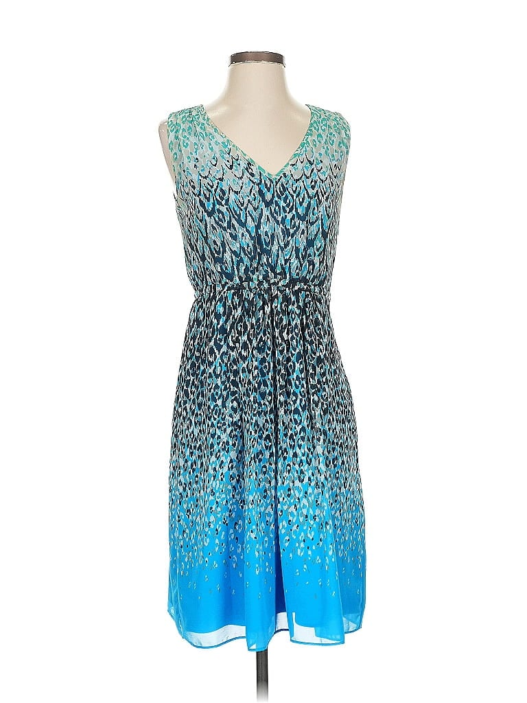 Pre-owned Ann Taylor Cocktail Dress In Blue