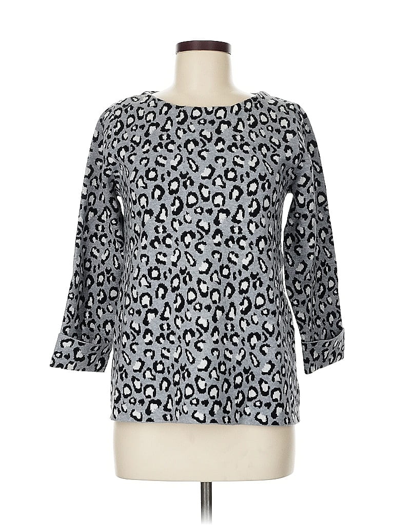 Pre-owned Tahari Pullover Sweater In Silver