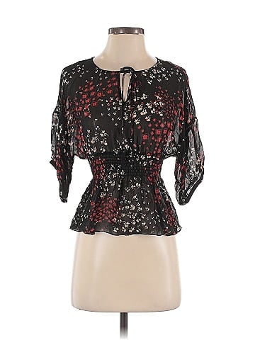 Fei 3/4 Sleeve Silk Top (view 1)