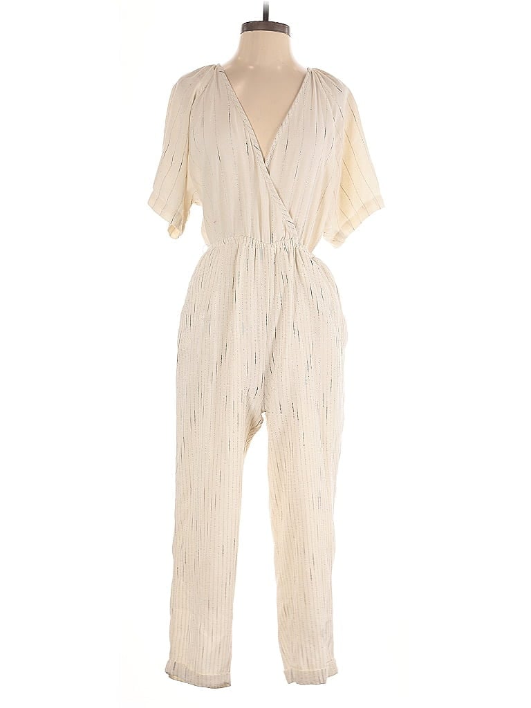 Pre-owned Feather Bone By Anthropologie Jumpsuit In White