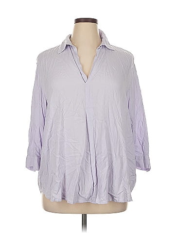 Lord & Taylor 3/4 Sleeve Button-Down Shirt (view 1)