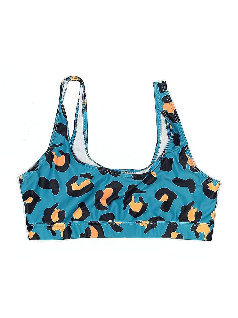 Pre-owned Unbranded Swimsuit Top Blue Swimwear