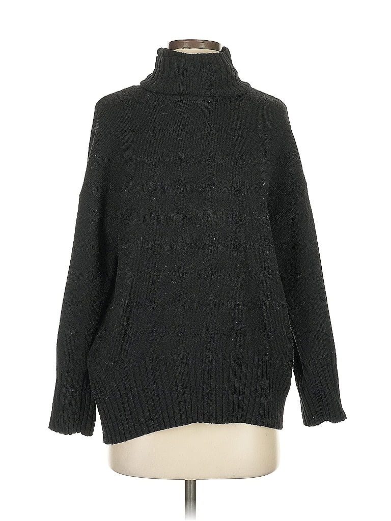 Pre-owned Scoop Turtleneck Sweater In Black