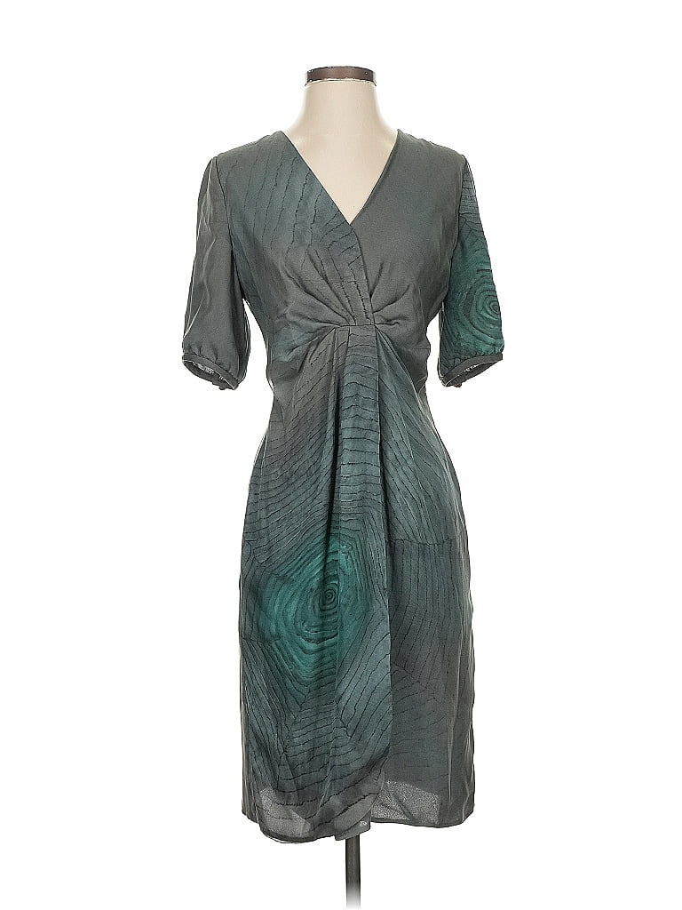 Giorgio Armani 100% Silk Gray Casual Dress Size EU (IT) 40 / US 4 - photo 1