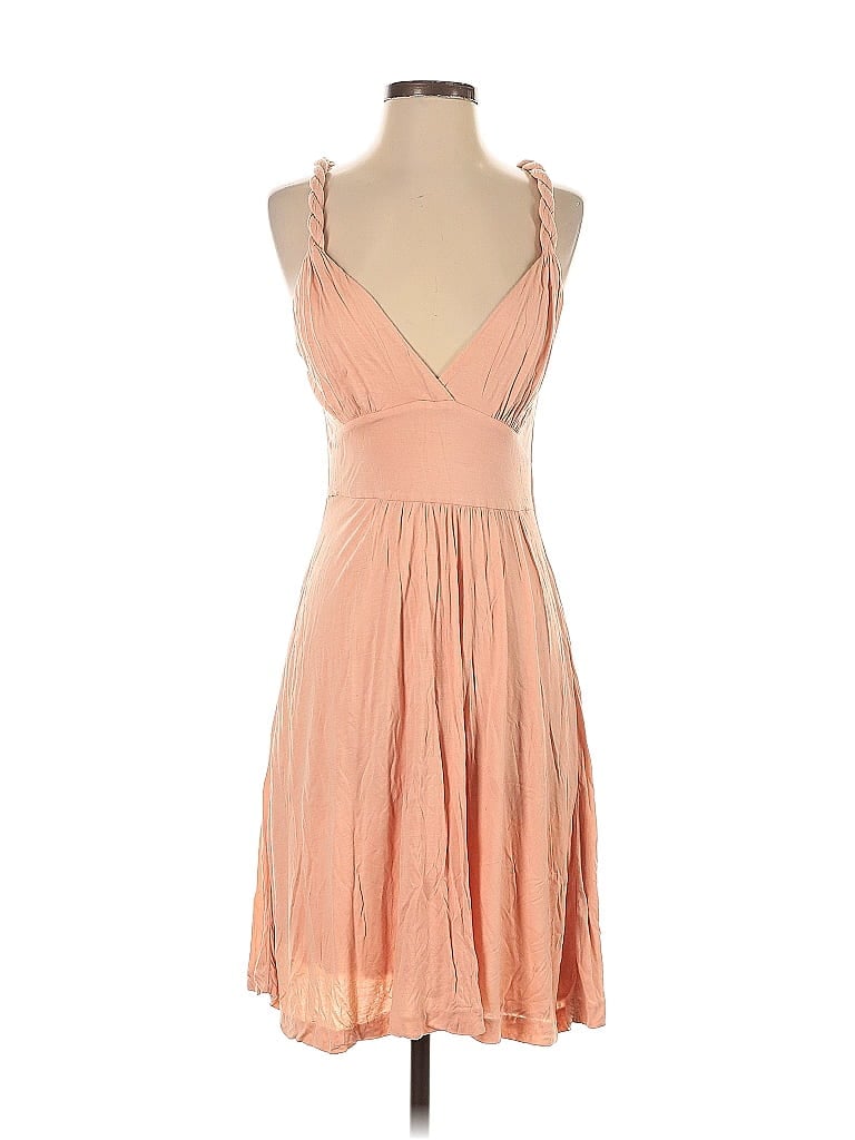 Les Petites... Collection 100% Lyocell Tan Cocktail Dress Size Sm (1) - photo 1