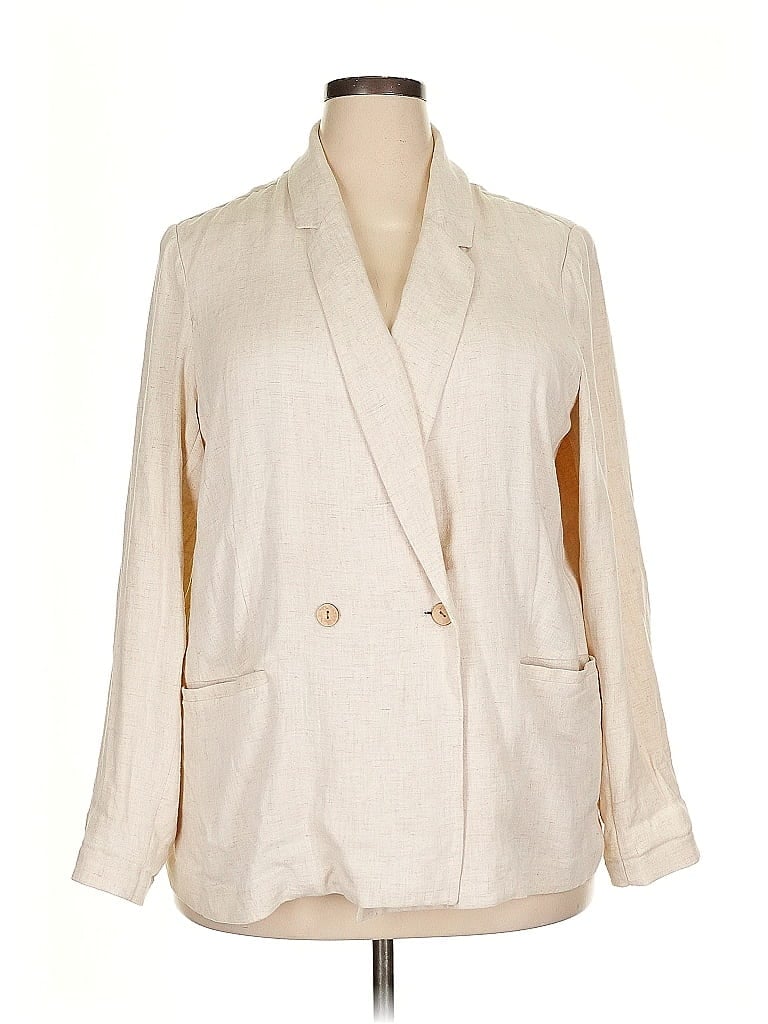 Pre-owned Lauren Conrad Blazer Jacket In White
