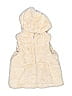 Zara Baby 100% Polyester Ivory Faux Fur Vest Size 3 - photo 1