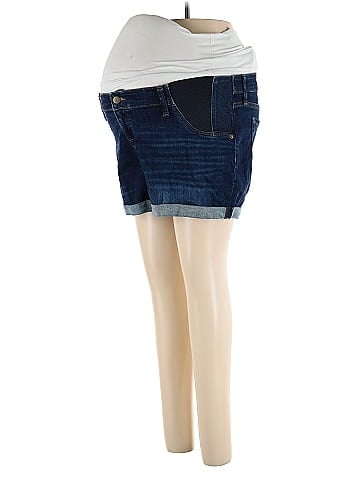 Isabel Maternity Denim Shorts (view 1)