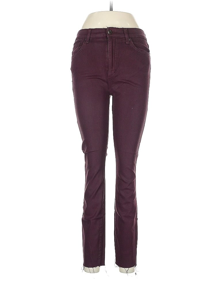 Pre-owned Joe's Jeans Jeggings In Burgundy