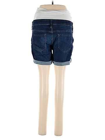 Isabel Maternity Denim Shorts (view 2)