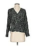 Rails Animal Print Green Long Sleeve Blouse Size XS - photo 1