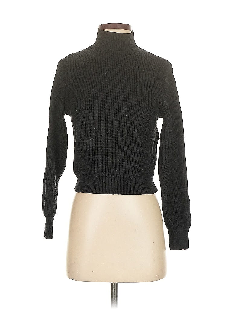 Pre-owned Zara Turtleneck Sweater In Black
