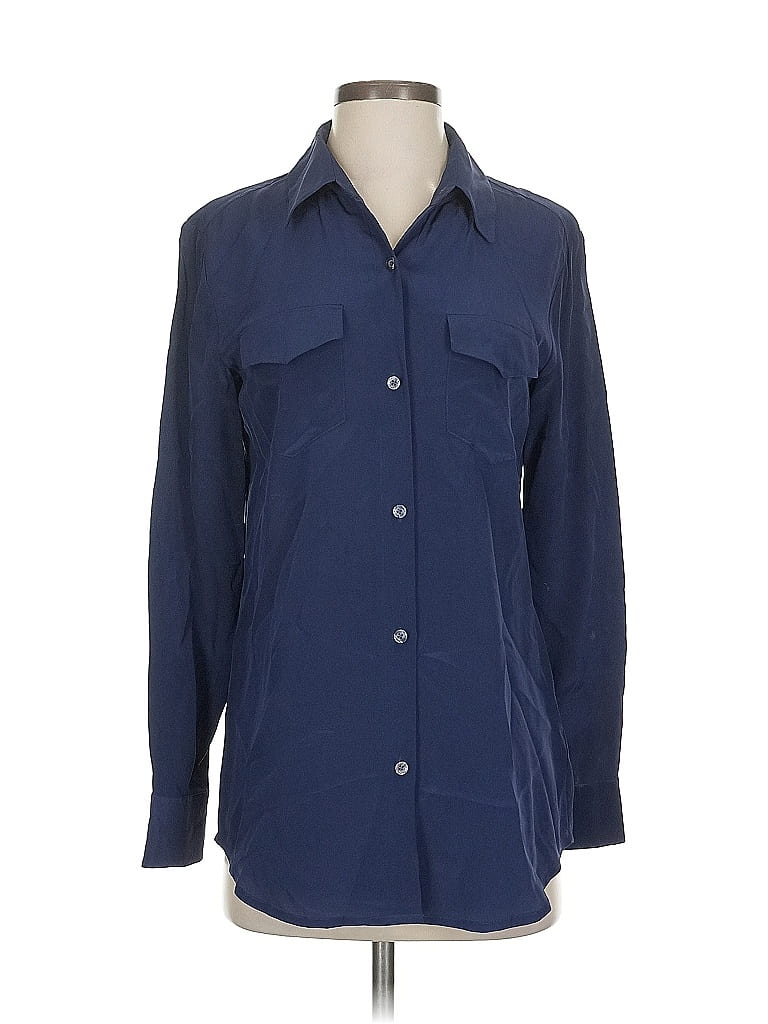 Blouse Long Sleeve By Lilly Pulitzer In Blue, Size: Xs main image 1