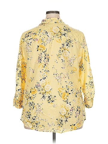Karen Scott 3/4 Sleeve Button-Down Shirt (view 2)