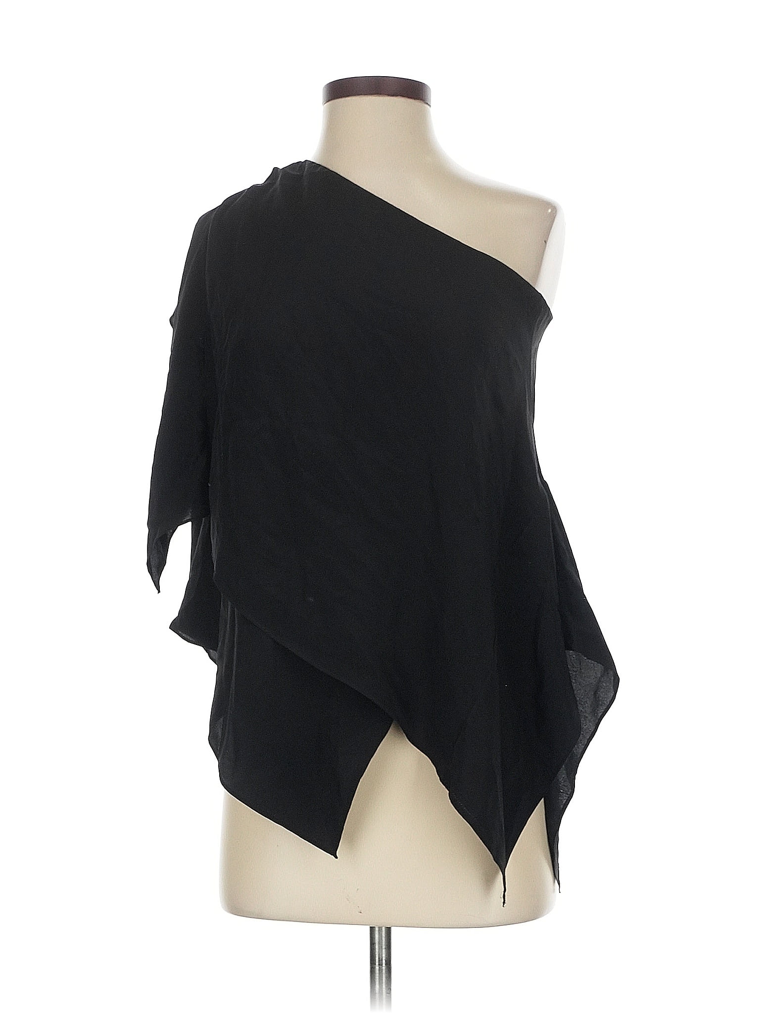 Emerson Thorpe Black Short Sleeve Blouse Size XS