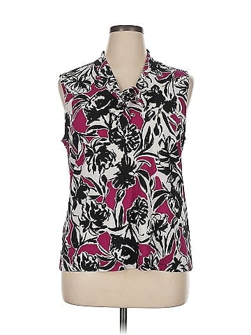 Black Label by Evan Picone Sleeveless Blouse (view 1)