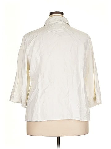 Ashley Stewart 3/4 Sleeve Button-Down Shirt (view 2)