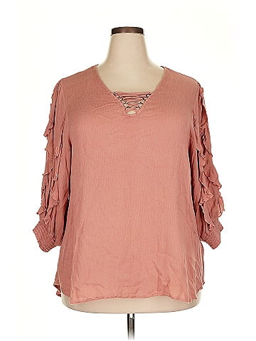 Democracy 3/4 Sleeve Blouse (view 1)
