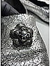 Chanel Metallic Silver 2015 Leather Camellia Accent Loafers Size EU 39 1/2 - photo 5