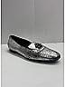 Chanel Metallic Silver 2015 Leather Camellia Accent Loafers Size EU 39 1/2 - photo 11