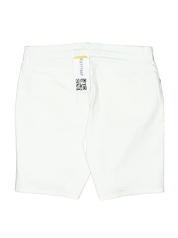 Riders by Lee White Classic Denim Mid Rise Shorts (view 2)