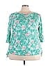 Palm Grove Teal 3/4 Sleeve T-Shirt Size 2X - photo 1