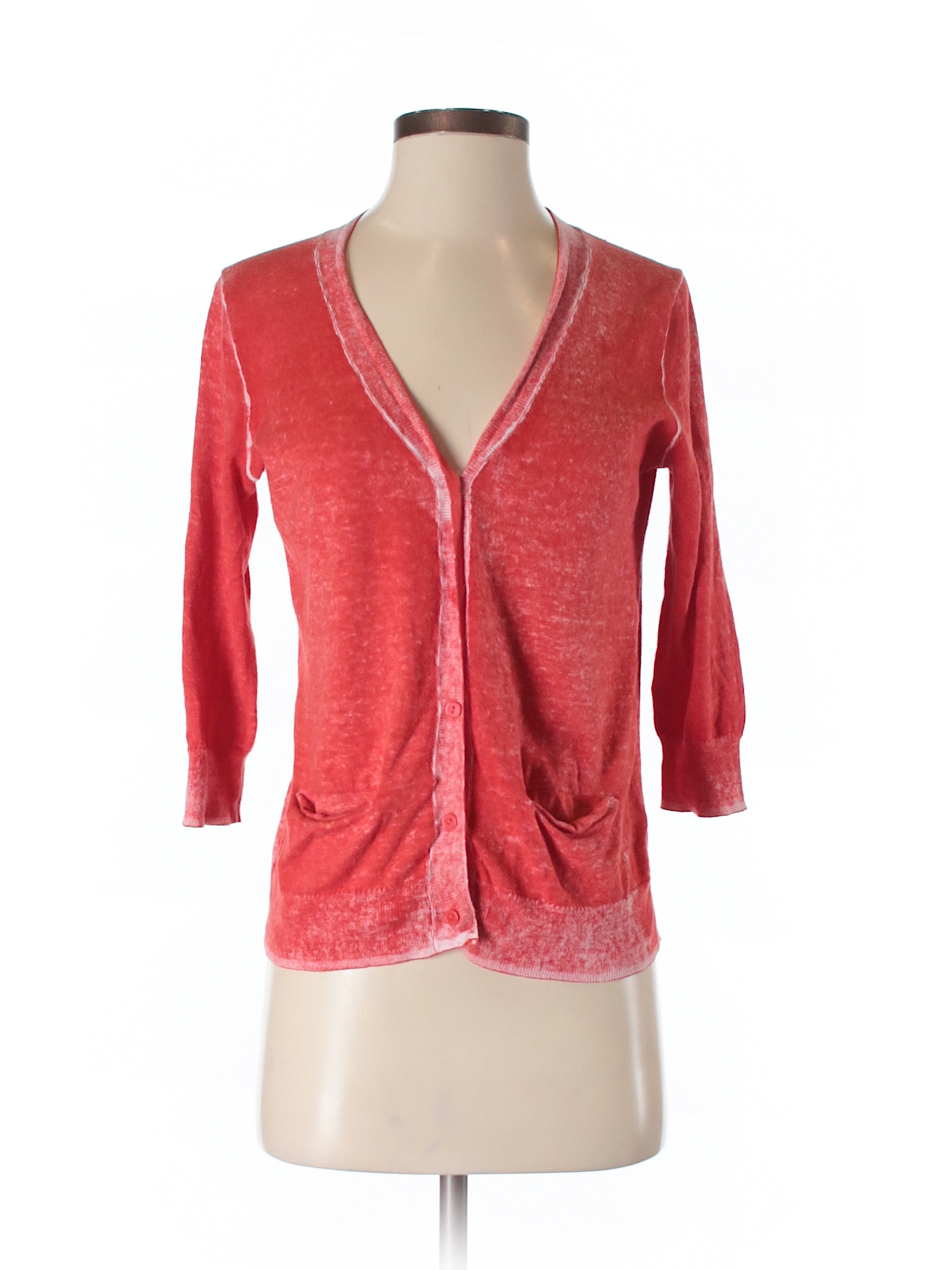 Gap 100% Cotton Solid Red Cardigan Size XS - 98% off | thredUP